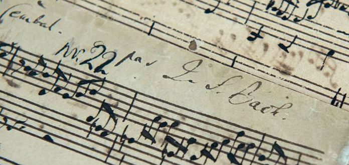 original bach sheet music