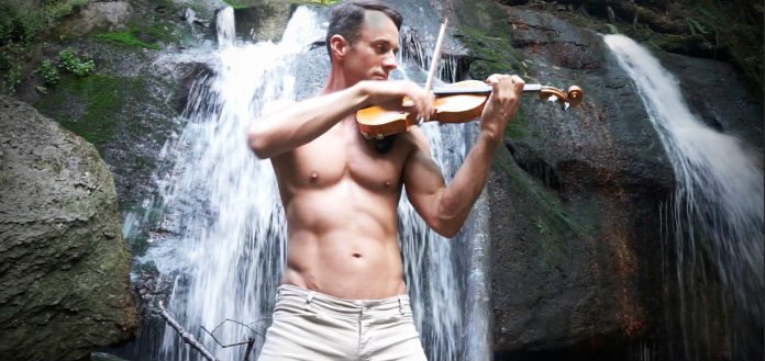 Shirtless Violinist