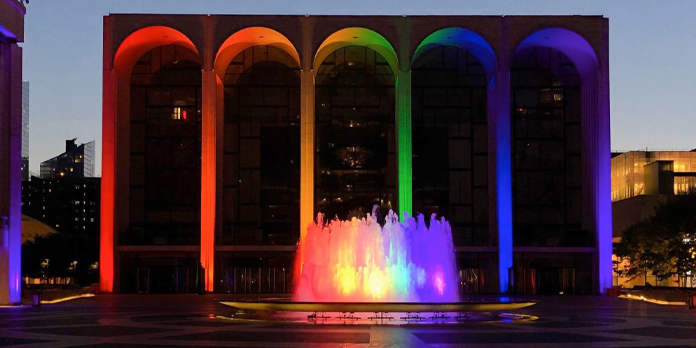 Lincoln Center Lights Up Rainbow In Celebration of Pride Month - image attachment