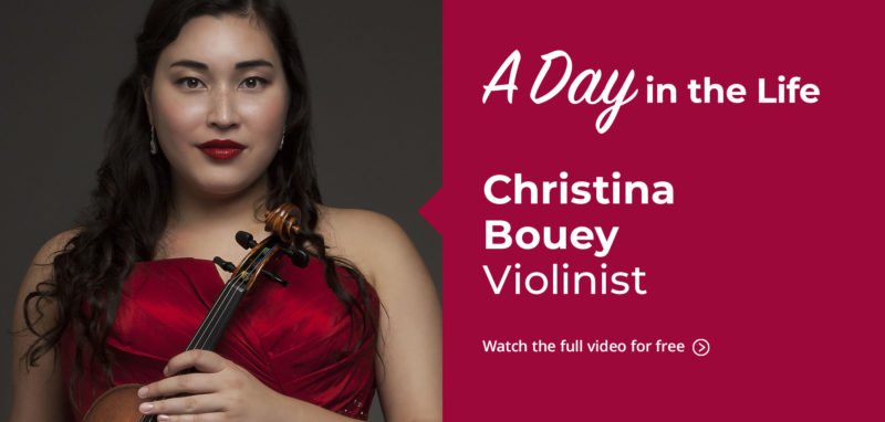 A DAY IN THE LIFE | Violinist Christina Bouey - image attachment