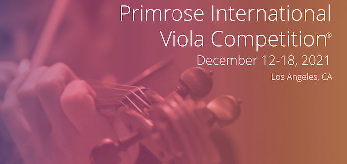 Applications Open for Los Angeles' 2021 Primrose International Viola Competition - image attachment