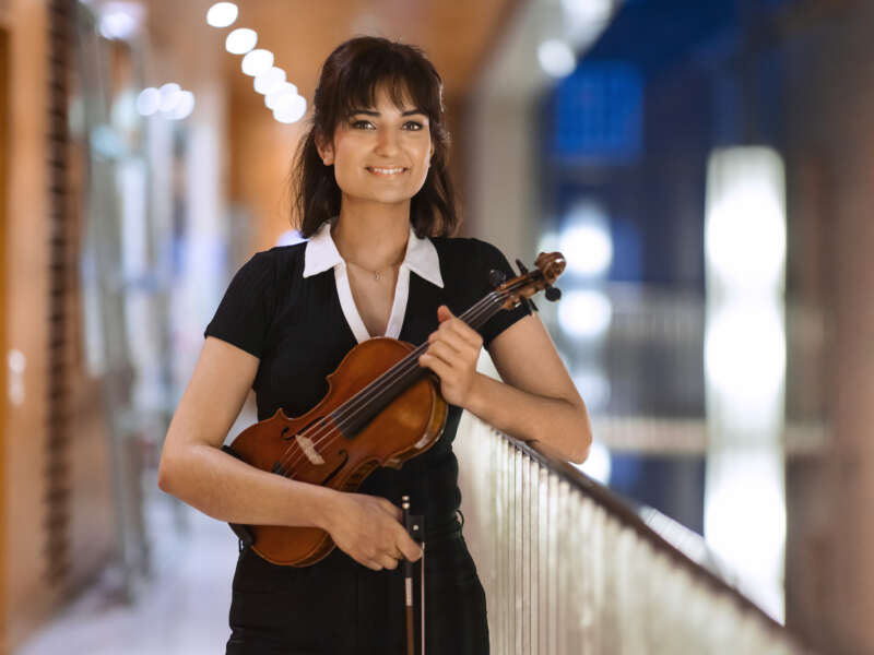 Violinist Ava Bahari