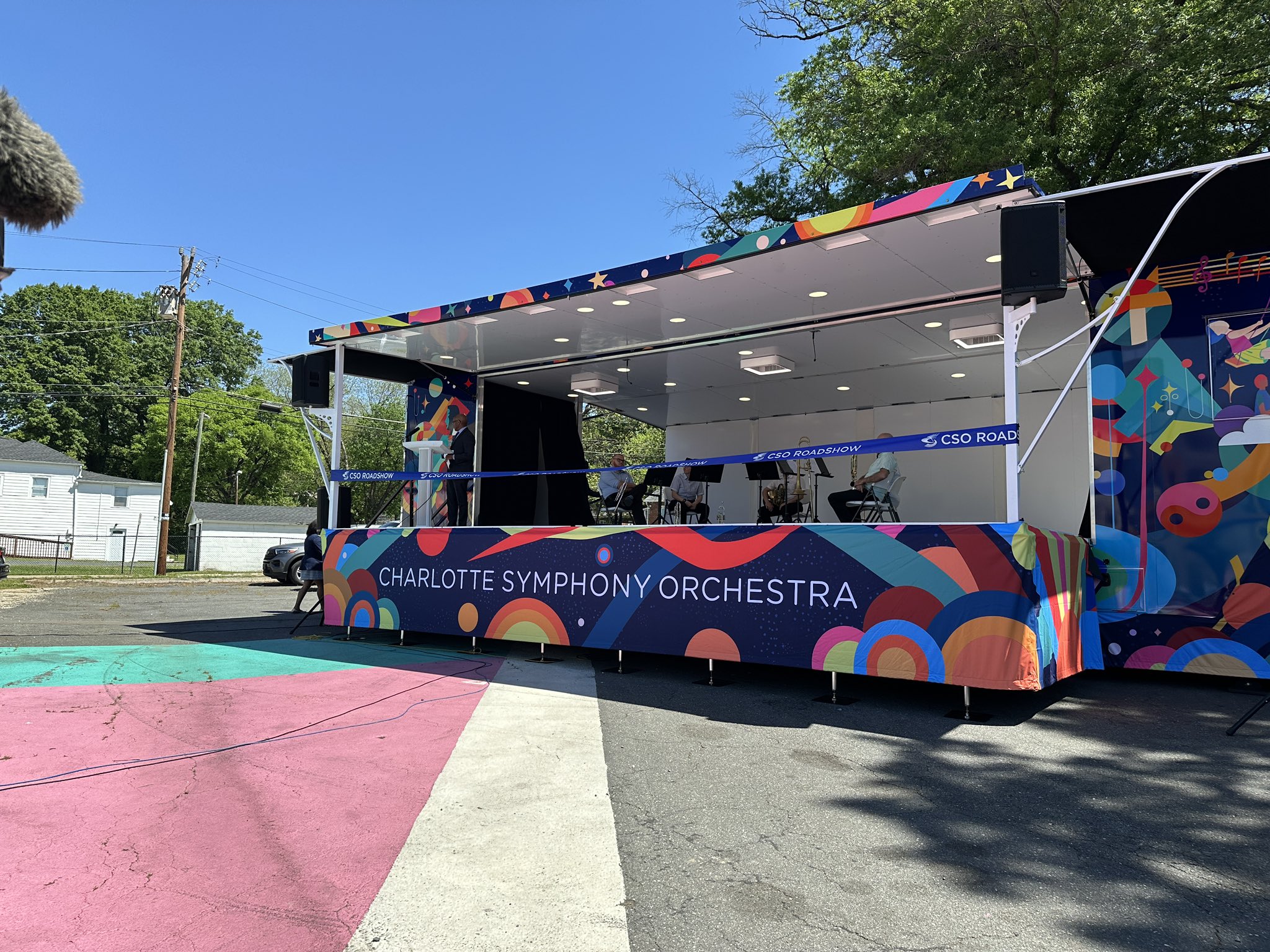 North Carolina’s Charlotte Symphony Orchestra Mobile Stage