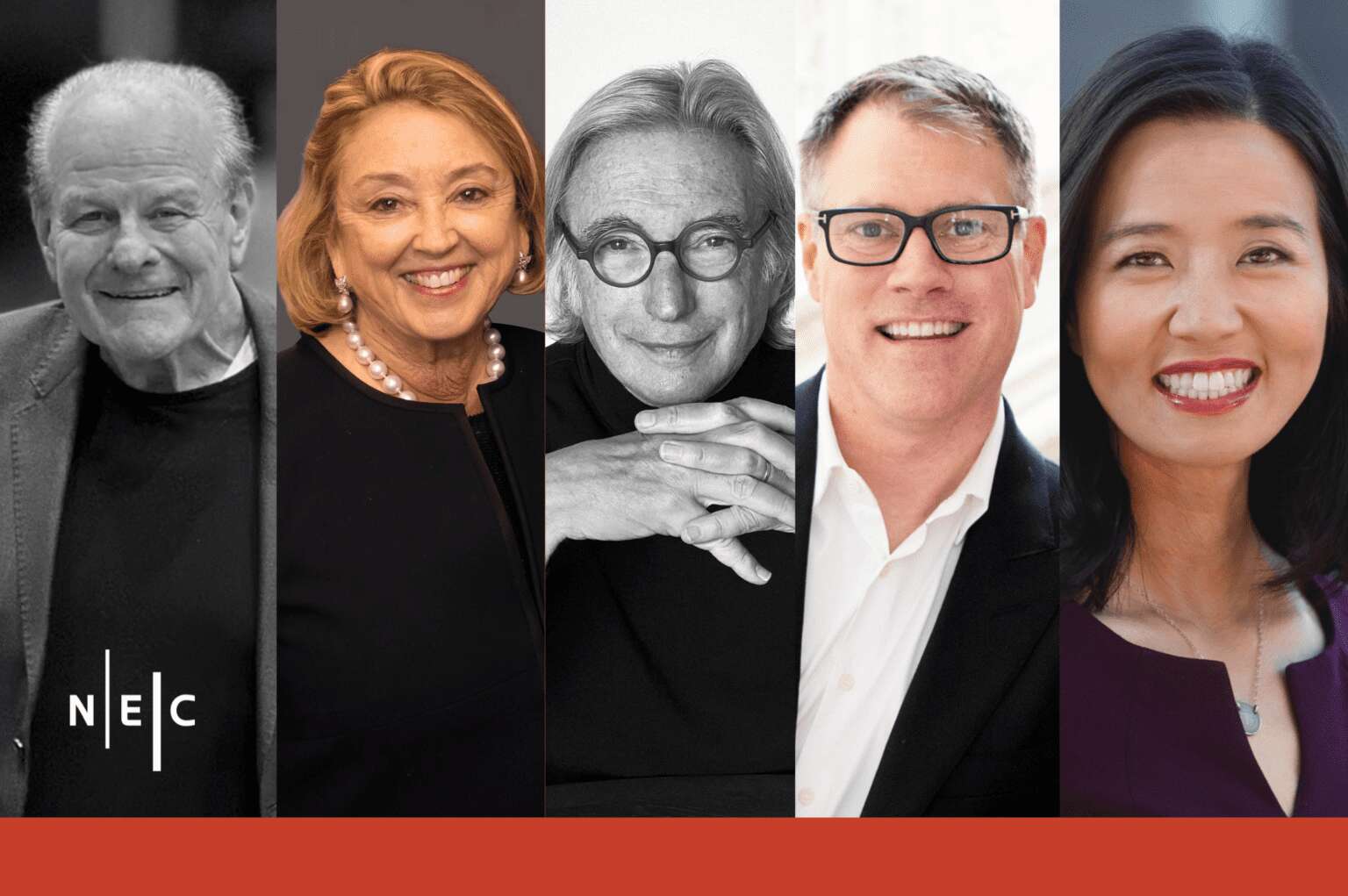 Chad Smith, Boston Mayor Michelle Wu, Michael Tilson Thomas, Conrad Pope & Wendy Shattuck