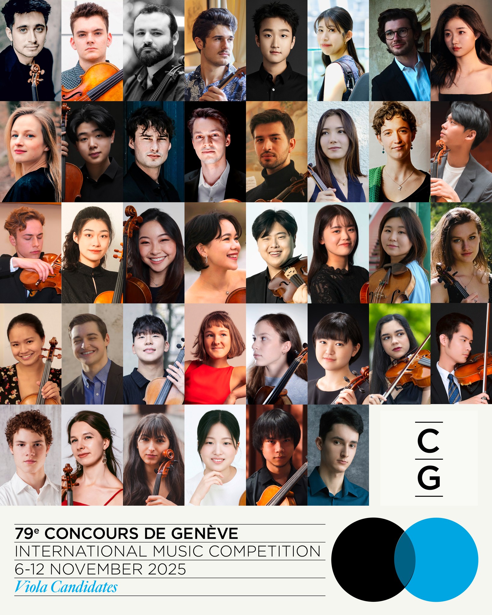 Candidates Announced for Concours de Genève Viola Competition 2025