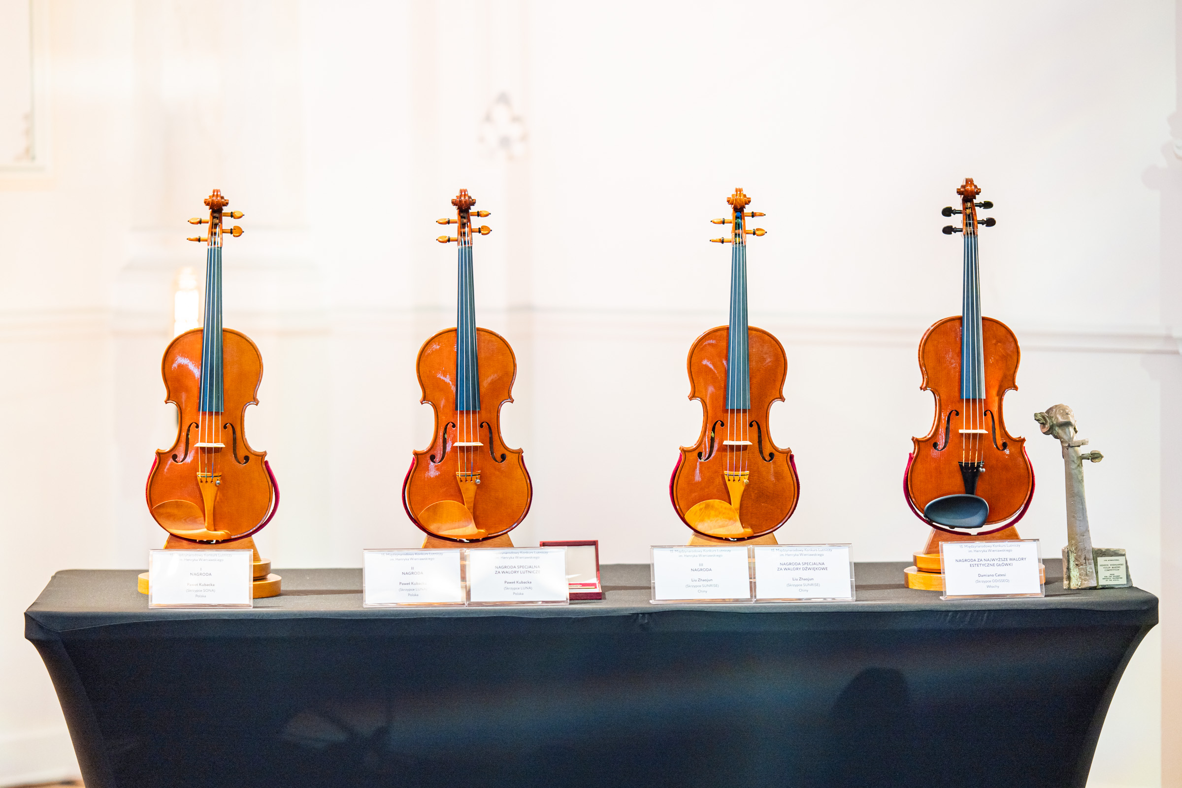 15th Henryk Wieniawski International Violin Making Competition Winners